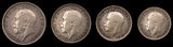 George V 1917 Full Maundy Set - Cased