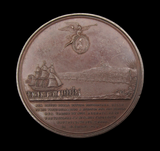1799 King Ferdinand IV Re-Established At Naples 46mm Medal - By Kuchler