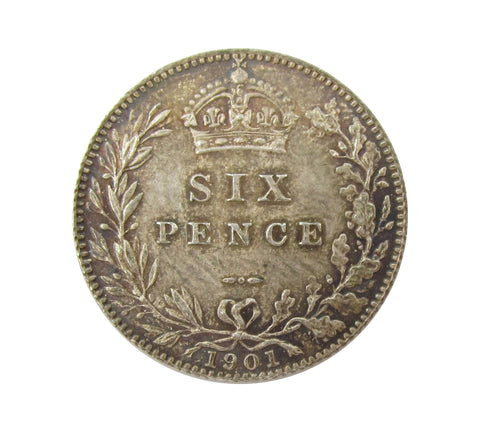 Victoria 1901 Sixpence - A/UNC