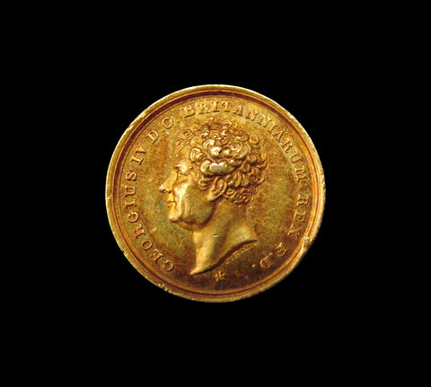 1830 Death of George IV 10mm Gold Medal - By Merlen