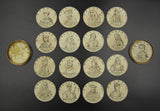 1821 George IV Coronation & Chronology Of Sovereigns Medal Box With Roundels
