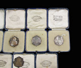 1935-1951 Stock Exchange Athletic Club 10 x Silver & Bronze Medals