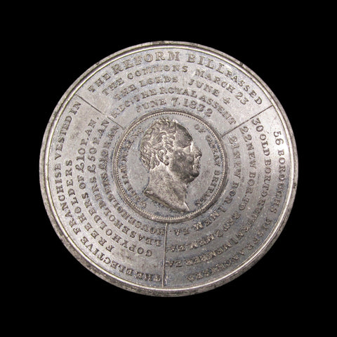 1832 Reform Bill 51mm Medal - By Halliday