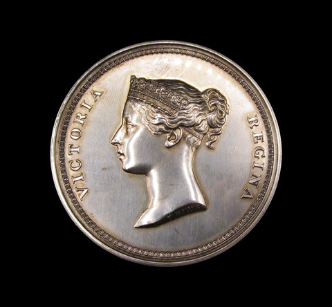 1965 Victoria Young Head 55mm Silver Presentation Medal - By Wyon / Pinches