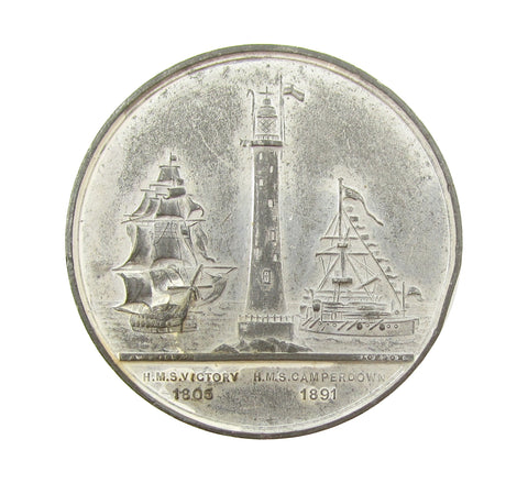 1891 London Royal Naval Exhibition 38mm WM Medal