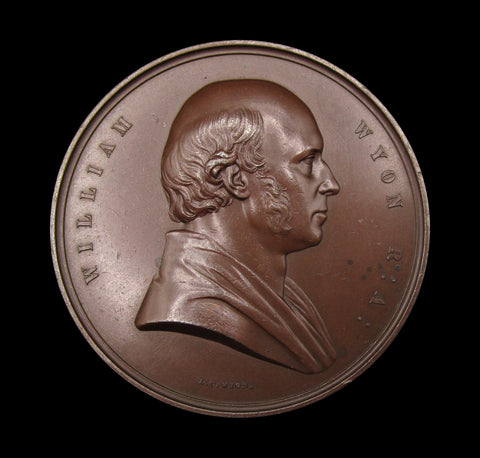 1854 William Wyon Art Union Of London 56mm Medal - By Wyon