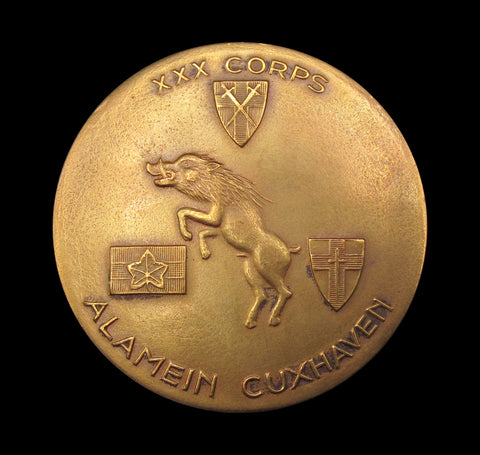 1945 WWII Advance of XXX Corps Across Europe 50mm Medal