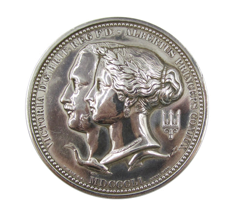 1851 Great Exhibition 77mm Prize Medal - Silver Electrotype