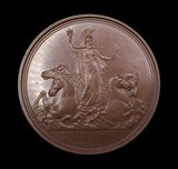 1854 William Wyon Art Union Of London 56mm Medal - By Wyon