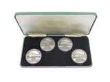 1921 50th Anniversary Of Railways Act 1921 4 x Silver Medals