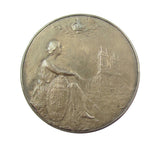 1902 Coronation Of Edward VII 39mm Silver Medal - By Fuchs