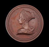 1843 Victoria Visit to Bruges 54mm Medal - By Hart