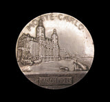 Monaco 1912-1913 Speedboat Racing 63mm Silver Medal - By Szirmai