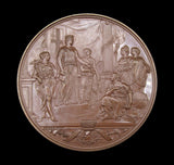 1884 Guildhall New Council Chamber 76mm Bronze Medal - By Wyon