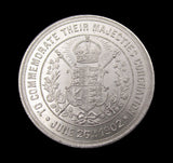 1902 Coronation Of Edward VII 38mm Aluminium Medal - By Grueber