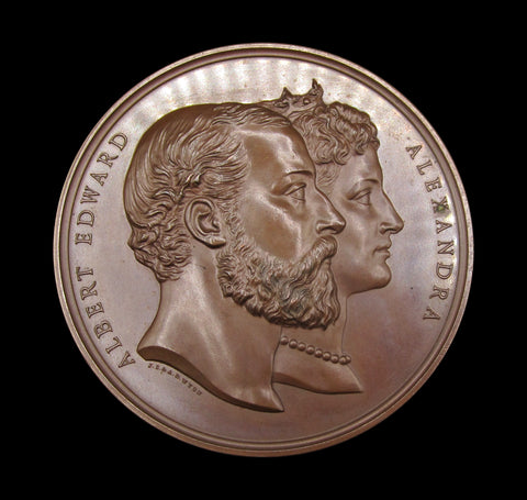 1882 City Of London School New Buildings 77mm Bronze Medal