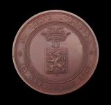 1843 Victoria Visit to Bruges 54mm Medal - By Hart
