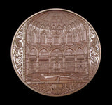 1884 Guildhall New Council Chamber 76mm Bronze Medal - By Wyon
