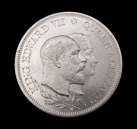 1902 Coronation Of Edward VII 38mm Aluminium Medal - By Grueber