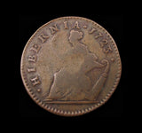 Ireland 1723/2 Woods Hibernia Halfpenny - Fine