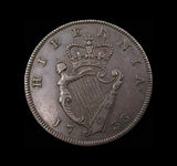 Ireland 1736 Proof Halfpenny - VF