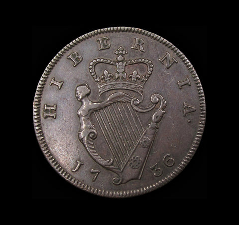 Ireland 1736 Proof Halfpenny - VF