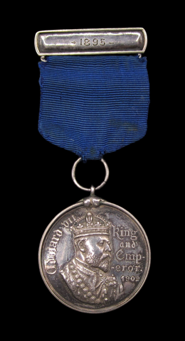 1902 Edward VII Express Dairy Co 38mm Silver Medal - By Restall