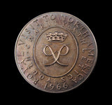 1966 Prince Philip Visit To North America 38mm Silver Medal