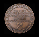 1924 Empire Mining & Metallurgical Congress 51mm Medal