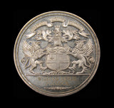 1972 New Stock Exchange Silver Brokers Pass 44mm Medal - Cased