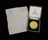 1959 Winston Churchill "1940 Club" 58mm Gold Medal - By Spink & Son