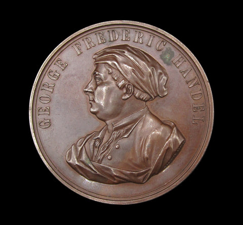 1859 Handel Centenary Festival Crystal Palace 51mm Medal