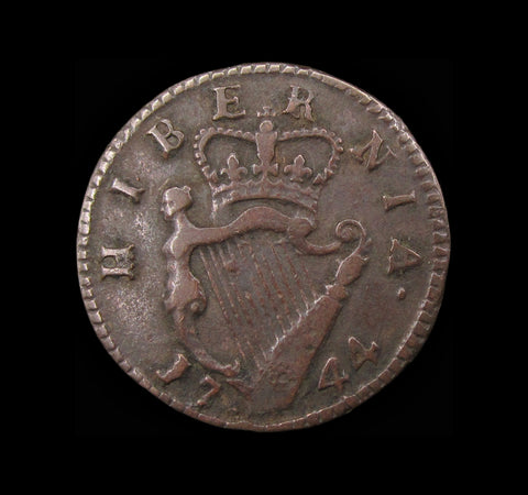 Ireland 1744 Hibernia Farthing - Fine