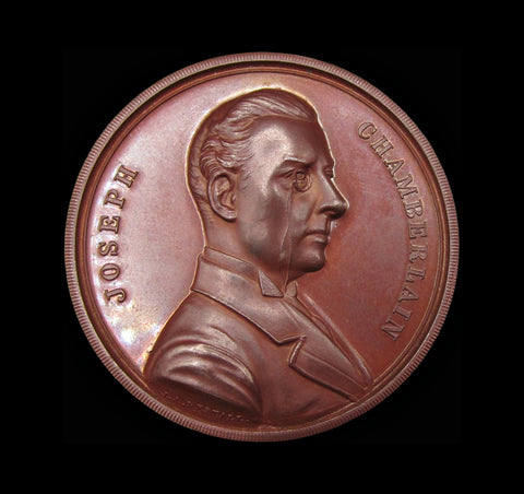 1903 Joseph Chamberlain Visit to South Africa 39mm Bronze Medal - By Restall
