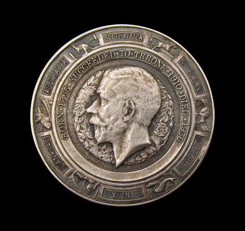 1936 Death Of George V 38mm Silver Cased Medal