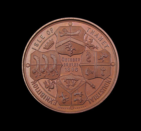 1896 Isle of Thanet Industrial Exhibition 38mm Bronze Medal - By Kenning