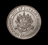 South Africa 1953 Elizabeth II Coronation Durban 32mm Silver Medal