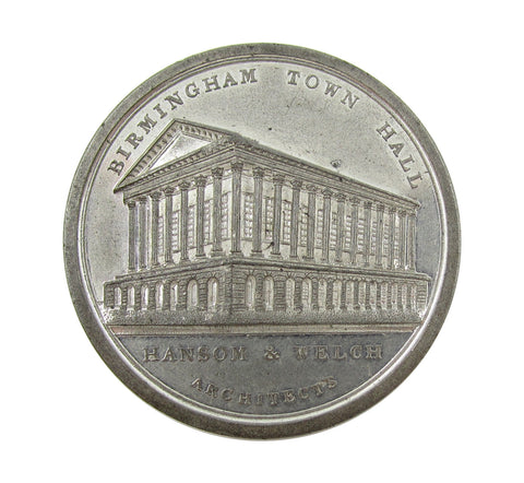 1834 Birmingham Music Festival 39mm Medal - Cased