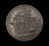 1820 Liverpool Seaman's Friendly Society 38mm Medal - By Vaughton
