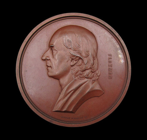 1854 John Flaxman Art Union Of London 56mm Medal - By Weigall