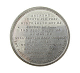 1834 Birmingham Music Festival 39mm Medal - Cased
