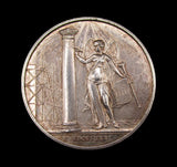 1976 Freemasons United Grand Lodge of England 47mm Silver Medal Pair