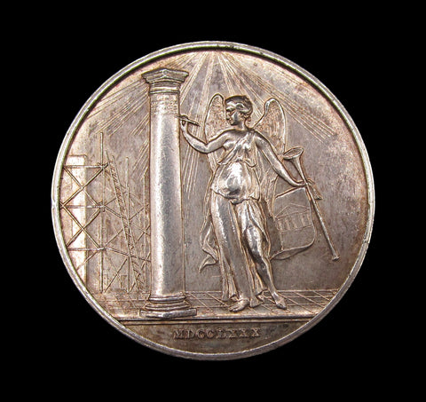 1976 Freemasons United Grand Lodge of England 47mm Silver Medal Pair