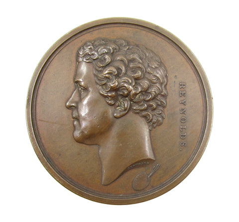 1845 Joshua Reynolds Art Union Of London 58mm Medal - By Stothard
