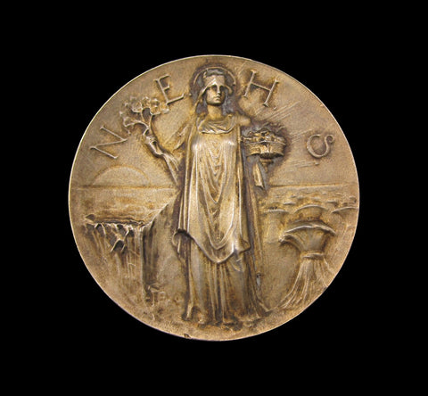 1928 North East Horticultural Society 38mm Silver Medal - By Fattorini