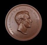 1870 Charles Leslie Art Union Of London 55mm Medal - By Wyon