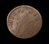 Ireland 1760 Voce Populi Hibernia Halfpenny - NVF
