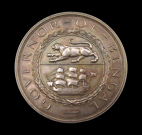 India 1944 Governor Of Bengal 57mm Silver Medal For Loyal Service