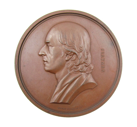 1854 John Flaxman Art Union Of London 56mm Medal - By Weigall