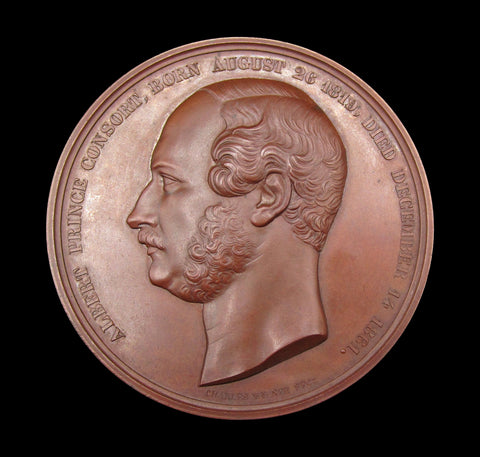 1862 Prince Albert Memorial 68mm Medal - By Wiener